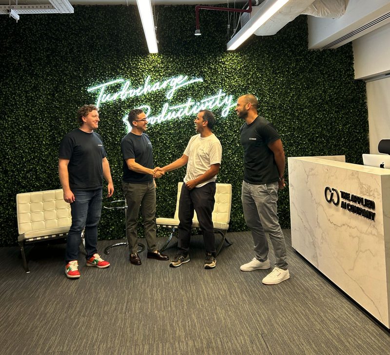 Phillip Kingston and the AppliedAI Team Welcoming Nabil Mansouri