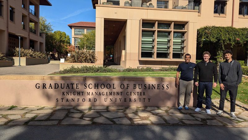 Théo Fagnoni and Phillip Kingston Nabil Mansouri at the Stanford University