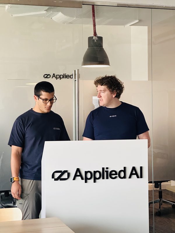 Phillip Kingston with an AppliedAI intern